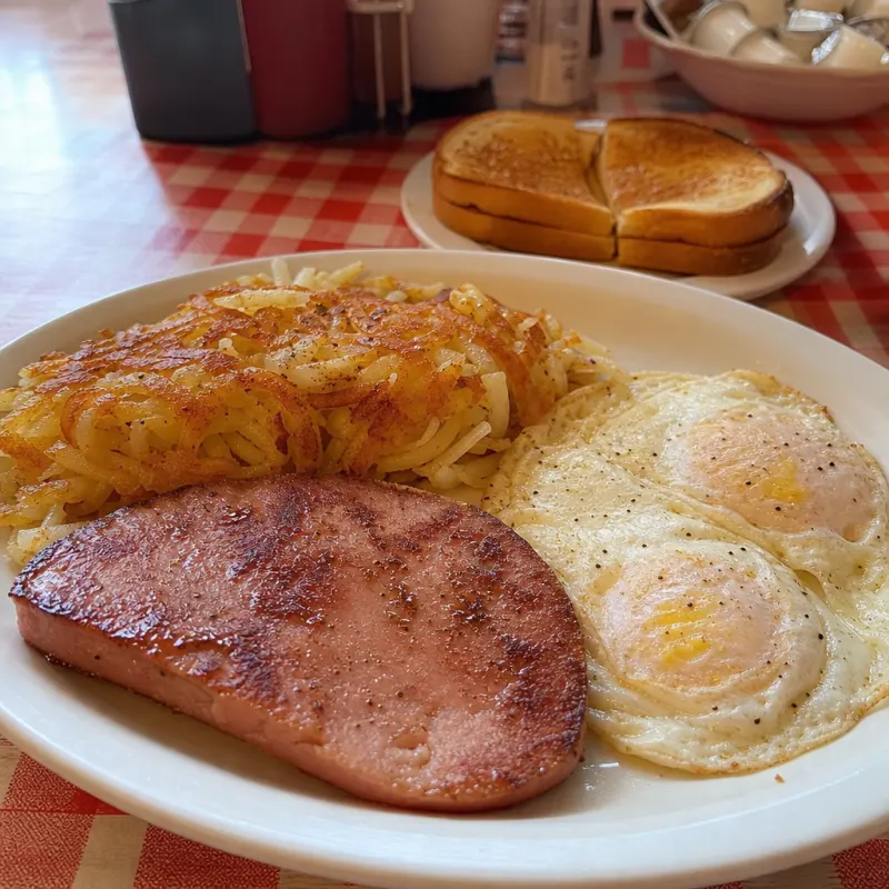 Ham Steak & Eggs